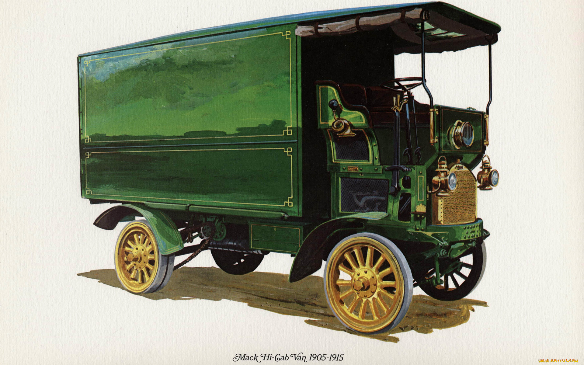 mack, , , classic, wallpaper, paint, print, truck